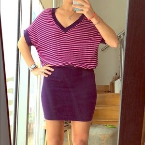 French Connection sz md pink/dark purple dress
